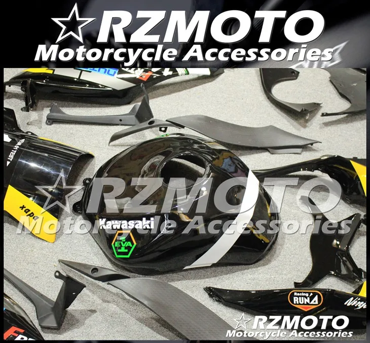Мотоциклетный обтекатель abs Подходит для Kawasaki ZX6R 636 599 ZX-6R 2009 2010 2011 2012 корпусные детали пресс-форм Магазин № 0318