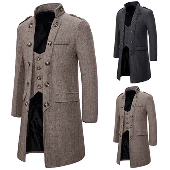 

New coat mid-length sportsman two-piece coat trench coat