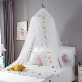 

6 Colors Mosquito Net For Baby Summer Baby Crib Net Crib Netting Mosquito Net Infant Canopy Round Bed Canopy for Cribs