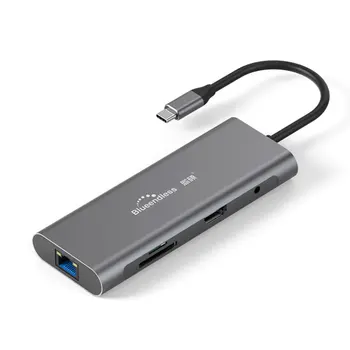 

New 9 in1 Expansion Card Type-c Expansion Dock HDMI HD 4k USB Hub Multi-function Converter Notebook Docking Station