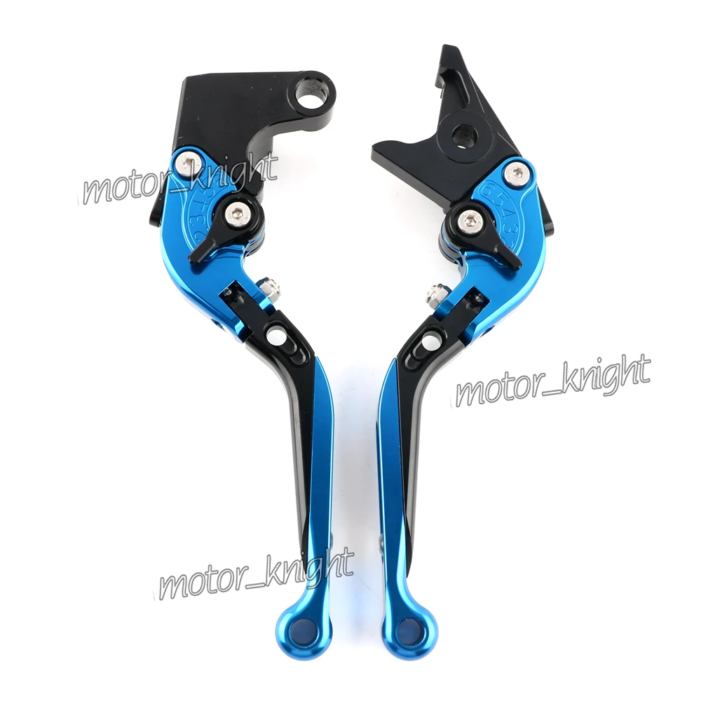 Синий Для Ducati 748 916/916SPS 900SS ST2 ST4/S/ABS 1999-02 двигатель с ЧПУ Регулируемый складной раздвижной, складной сгибающийся сцепные рычаги - Цвет: Синий