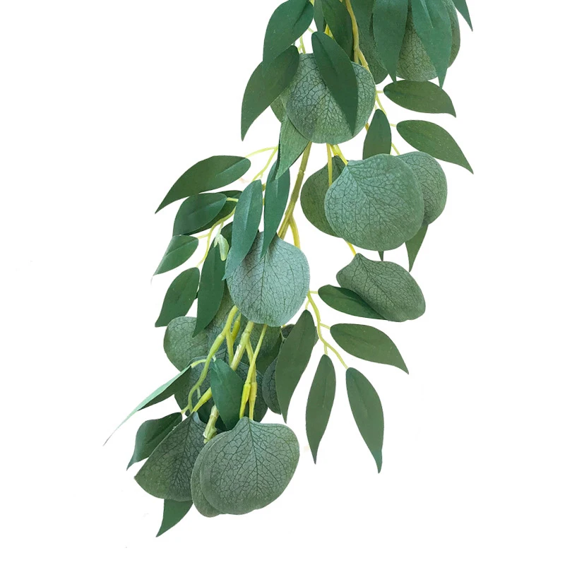 JAROWN Artificial Eucalyptus Vine Home Decoration Willow Leaf Rattan Plants Wall Hanging DIY Garland Wedding Decor Garden Sztuczne Kwiaty (2)