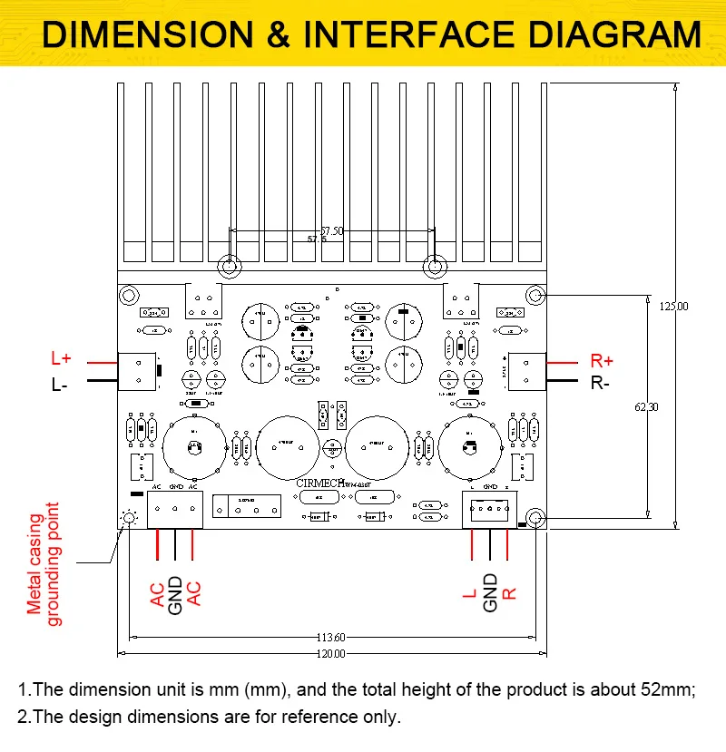 CIRMECH HIFI 진공관 증폭기 보드 전자 밸브 증폭기 6J1 + LM1875 증폭기 ac18v diy 키트 및 완제품
