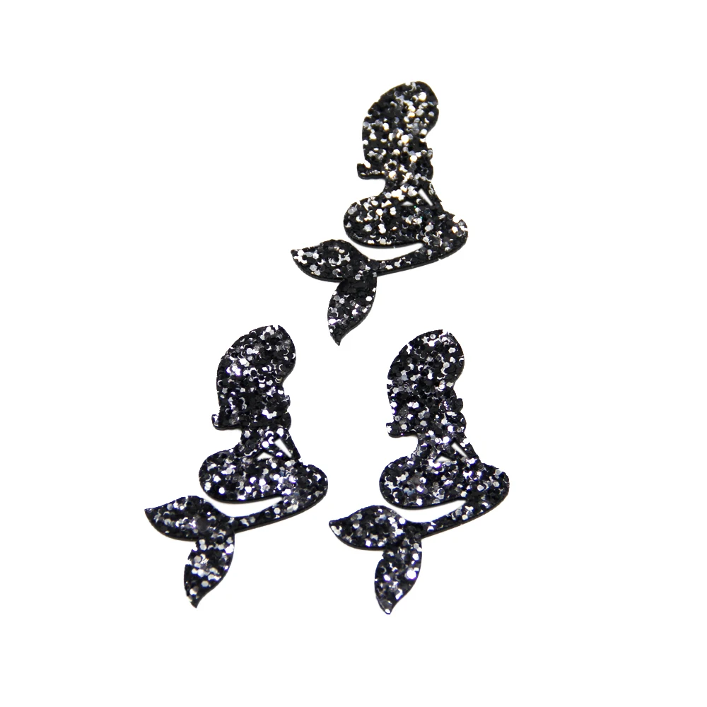 David accessories 45*35 мм блеск с плоской задней частью плоское украшение из смолы для художественного оформления ногтей, ручная работа ремесла черный Задняя сторона 5 штук, сделай сам, ручная работа, 5Yc2050 - Цвет: 1054635007