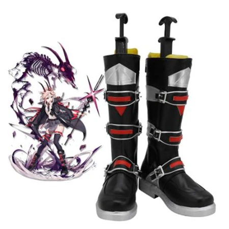 

Arknights/ботинки для косплея «Earthspirit»; Черные кожаные мужские туфли; Костюмы; Аксессуары для Хэллоуина; Вечерние туфли