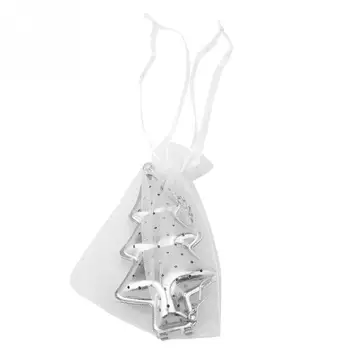 

Novelty Christmas Tree Shape Stainless Steel Tea Infuser Strainer Brewing Tool Festival Gift