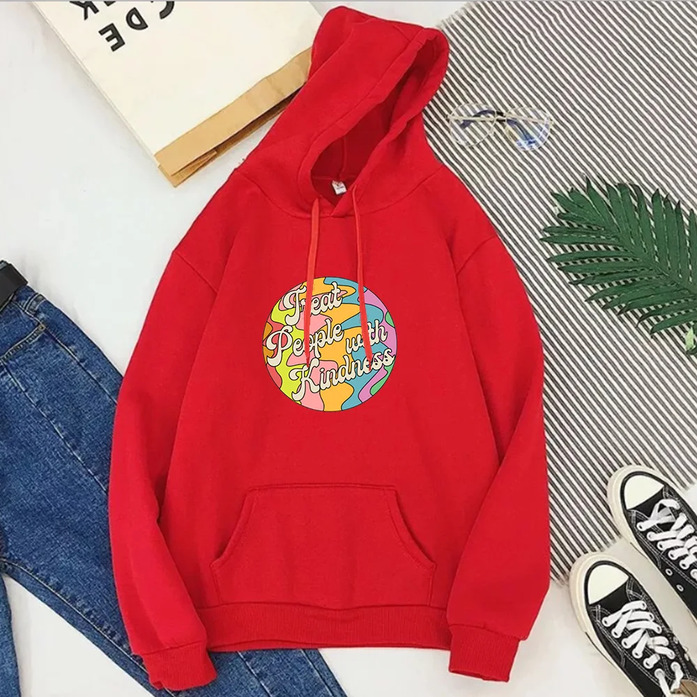 

Treat People with Kindness Hoodie Plus Size Women Harry Styles Sweatshirt Streetwear 2020 New Sweatshirt Mama Fashion