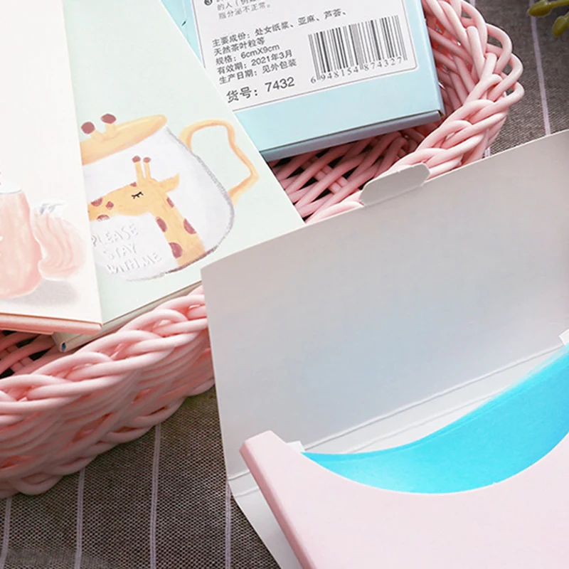 50/100/200PCS Oil Absorbing Facial Cleansing Control Paper Plant Fibres Breathable Cosmetic Men Women face oil absorbing paper