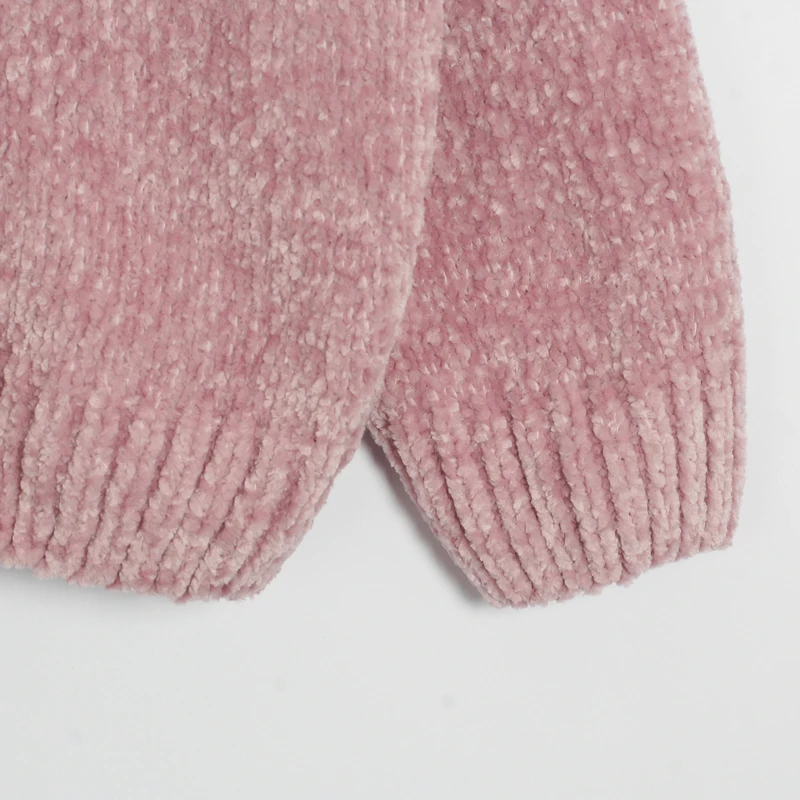Wixra, женский свитер,, однотонный, женский, с круглым вырезом, из синели, теплый, толстый, женский, вязаный, базовый, для повседневной носки, джемпер, Осень-зима