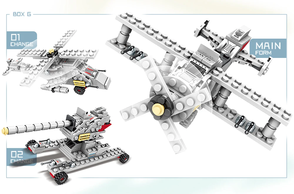 Lego Technic bateaux de la marine et avions de l'armée