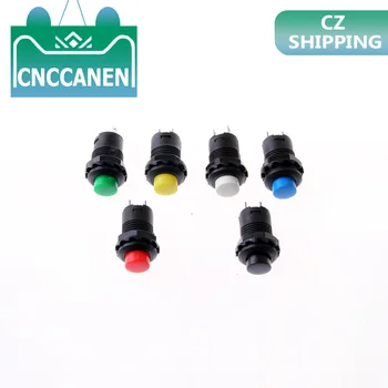 

12mm Lock Latching OFF- ON Push Button Switch maintained fixed pushbutton switches Self-Lock button 5PCS
