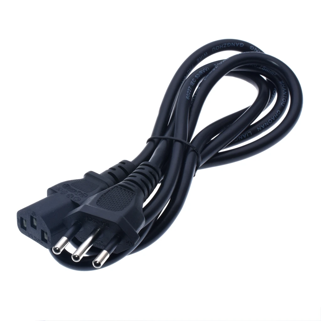 1 шт. Ltaly разъем кабель питания итальянский IEC C13 питание шнур 1,5 м 10A для настольных ПК компьютер AC адаптеры для сим-карт