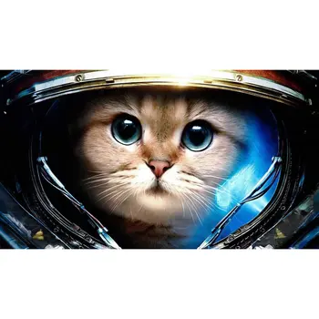 

Diamond embroidery 5D DIY diamond painting astronaut's cat diamond painting cross stitch rhinestone mosaic