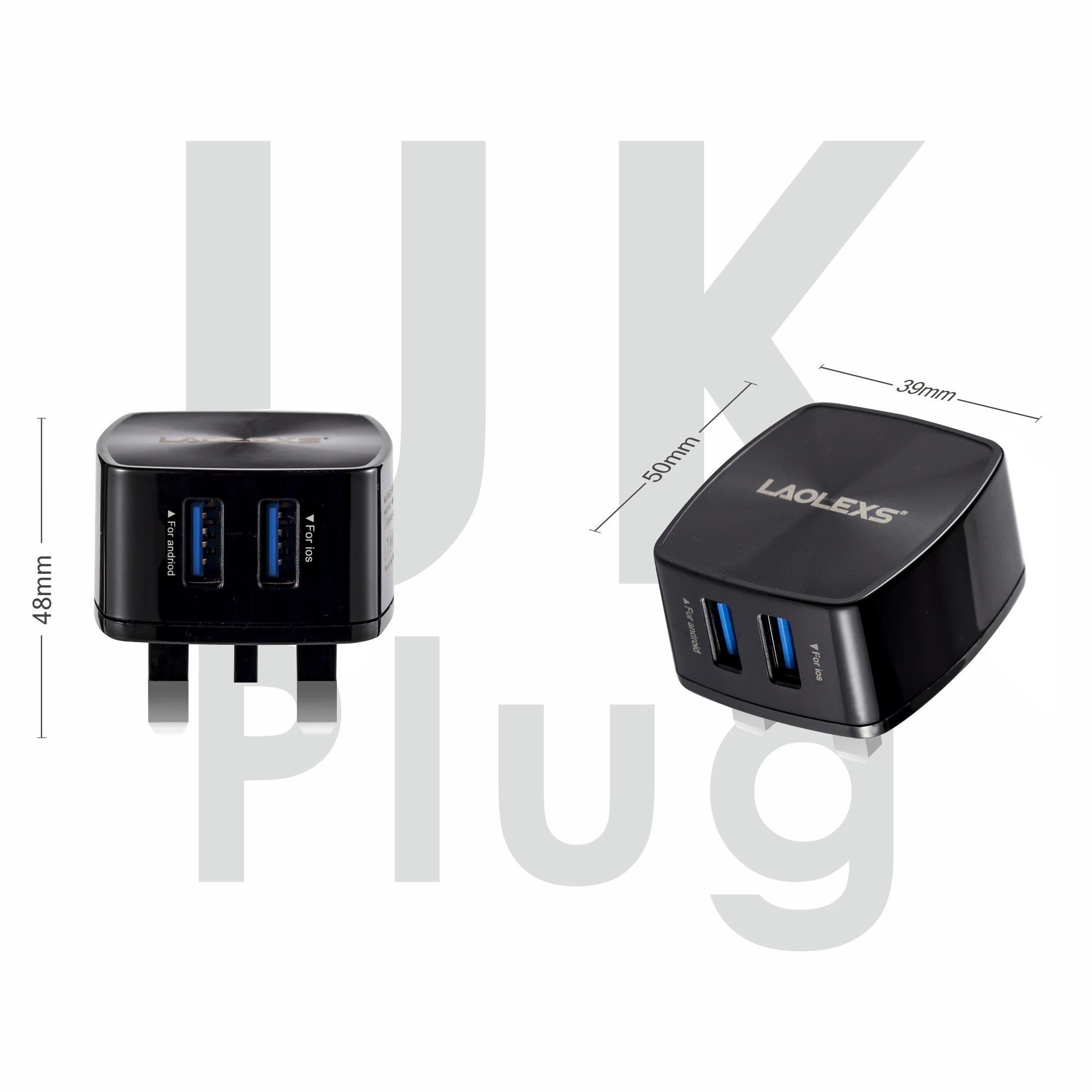 USB адаптер LAOLEXS для быстрой зарядки 2 4 А 12 Вт порта|Зарядные устройства| |