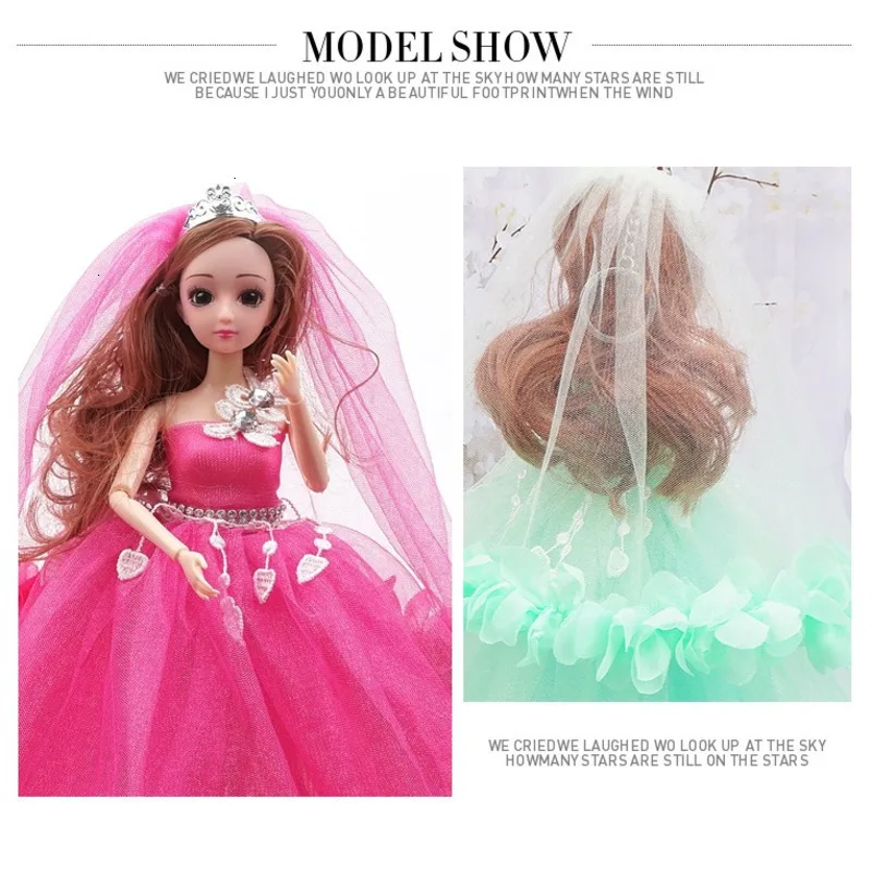 40 см DIY BJD подвижное шарнирное тело красивое платье принцессы модные куклы