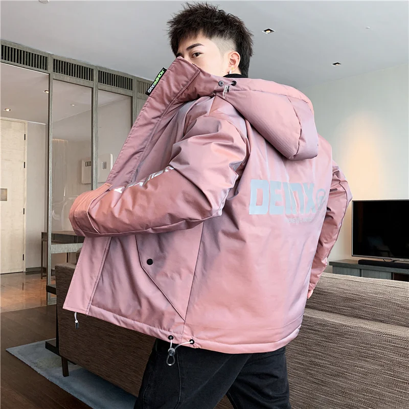 

New Style Cotton Padded Jacket Winter Wear Korean Fashion Work Clothes Winter Coat Men's Cotton Padded Coat Thickened Cotton Coa