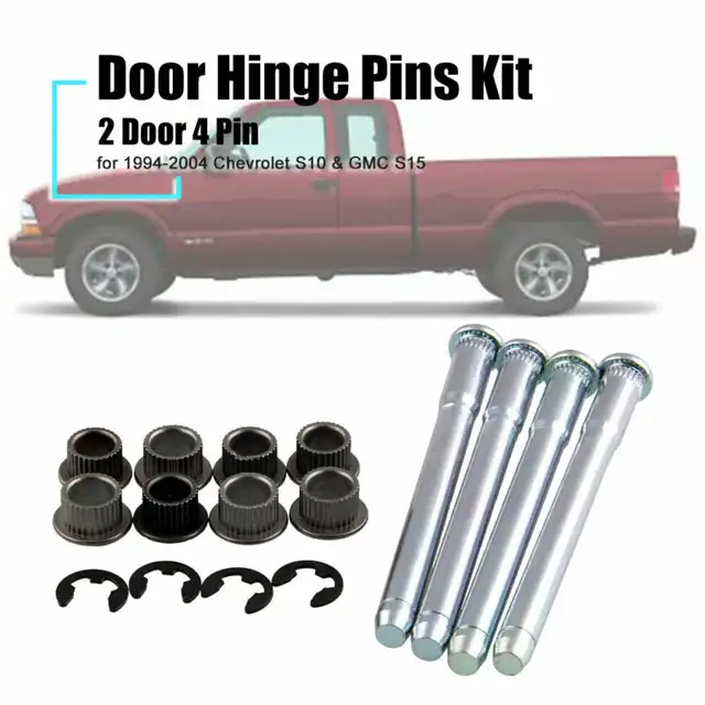 1set Auto Car Zinc Plated Steel Door Hinge Pin Bushing Kit