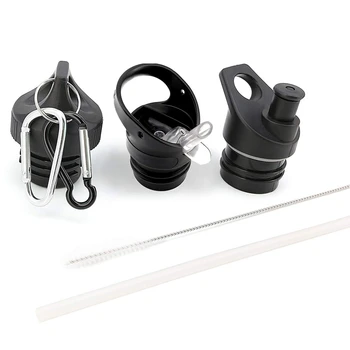

3 Pack Lids Bundle for Hydro Flask Standard Mouth Water Bottle Includes Straw Lid Bite Valve and Twist Lid. Perfectly Fit for Mo