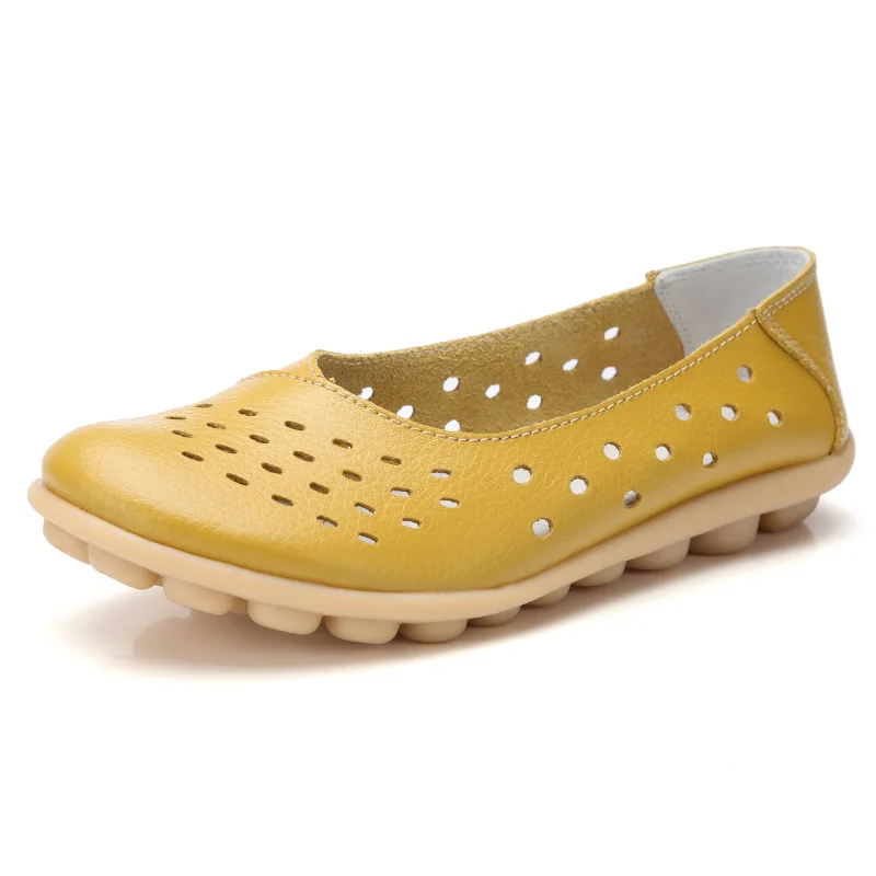 CEVABULE/ г., новая осенняя женская обувь удобные женские мокасины большого размера Повседневная дышащая женская обувь на плоской подошве CQY-C5929-1 - Цвет: yellow