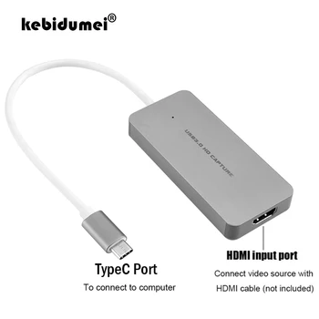 

USB 3.1 TypeC Video Capture Card For TV BOX Camcorder Game Live Streaming Recording Dongle 1080P HDMI to Type C For PS3 PS4 XBox