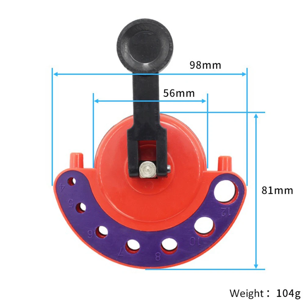 New Suction Hole Locator 4 12mm Glass Tile Hole Saw Drill Guide Locator