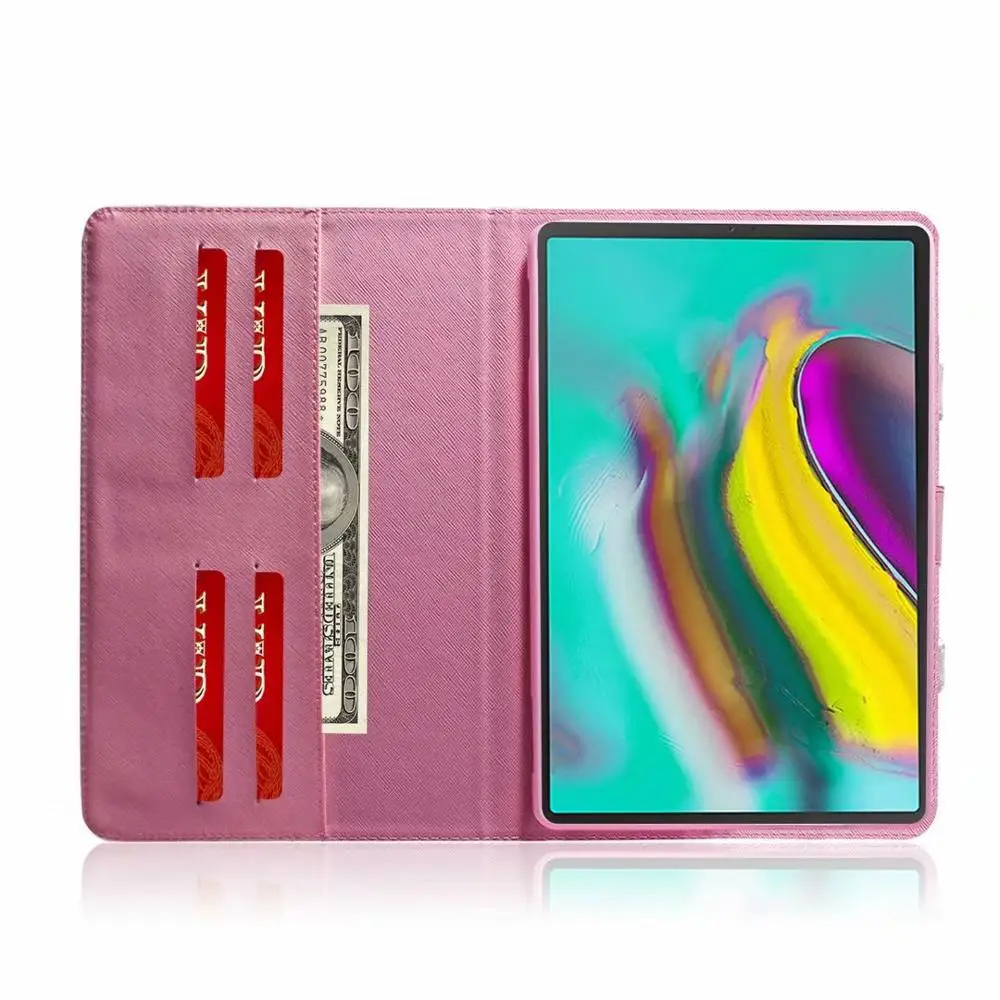 Чехол для планшета для Samsung Galaxy Tab S5e T720 T725 SM-T720 SM-T725 10,5 дюймов цветной рисунок кожаный ручной магнитный чехол Coque Funda+ подставка для ручек