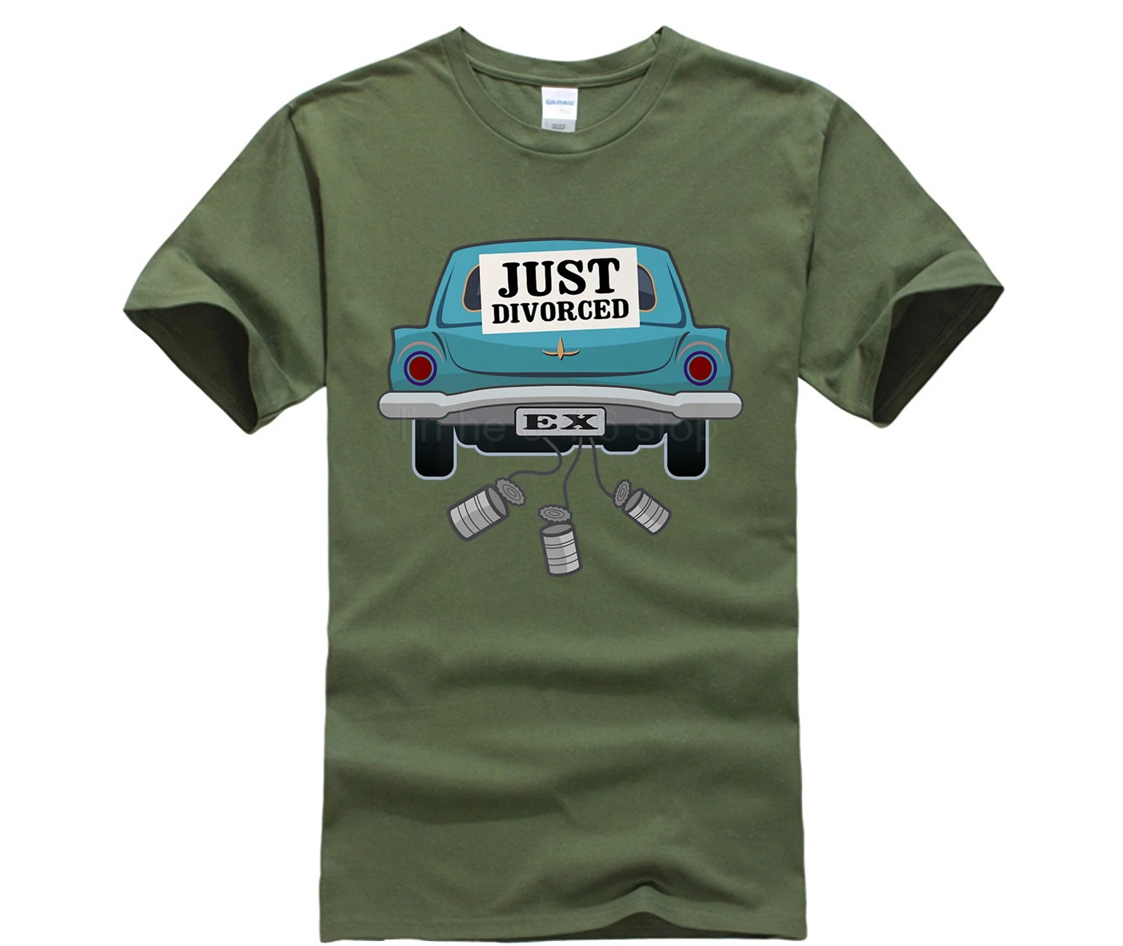 Просто разведенная смешная футболка премиум класса | Мужская одежда