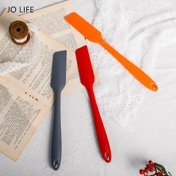 

JO LIFE 1PC Non Stick Silicone Bakeware Cake Decoration Tool Butter Cooking Spatula Pastry Scraper cake baking Spatula