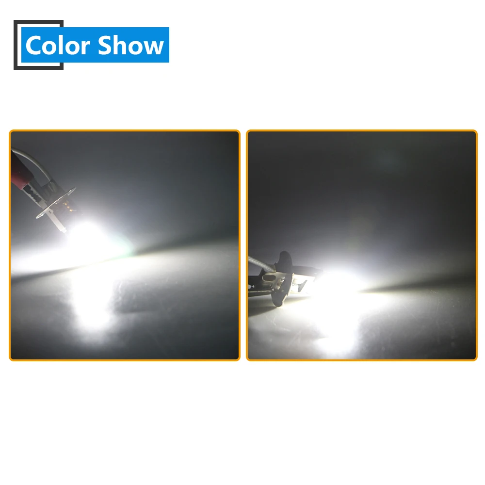 10 шт. светодиодные лампы 12 В H1 H3 4014 24 SMD лм|error free|led light source24 smd |