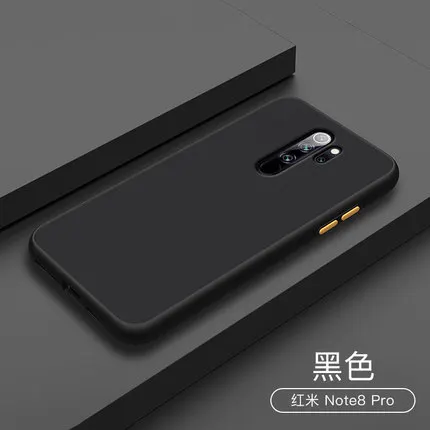 Black Для xiaomi redmi Note 8T Чехол Жесткий PC Прозрачный матовый защитный чехол на заднюю панель для xiaomi redmi 8 note 8 Pro Чехол - Цвет: Black
