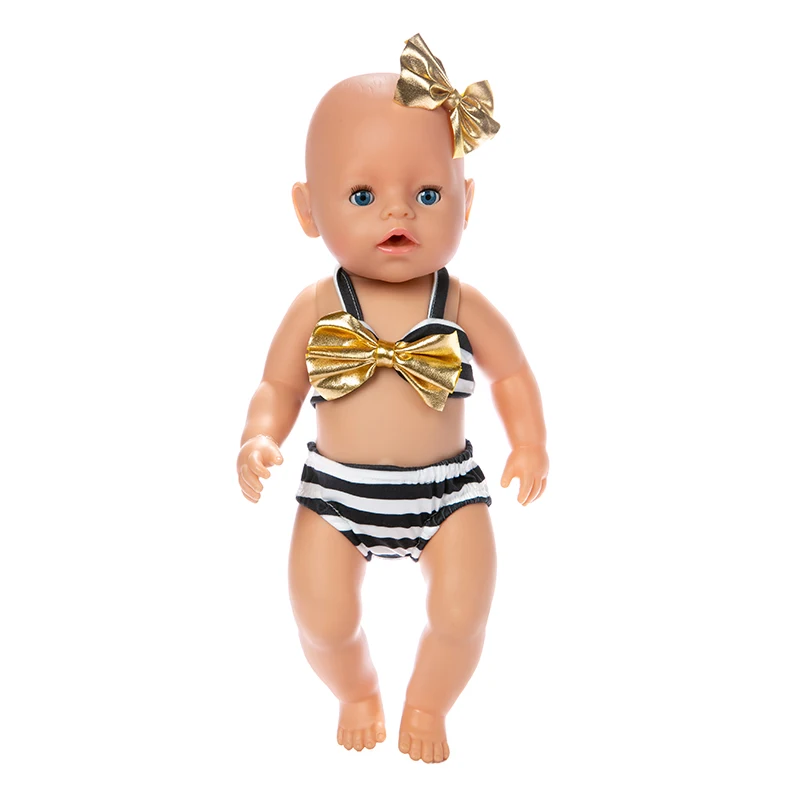 Born Новая Одежда для куклы-младенца подходит 18 дюймов 43 см кукла ананас Фламинго полосатый купальник костюм аксессуары для ребенка подарок на день рождения