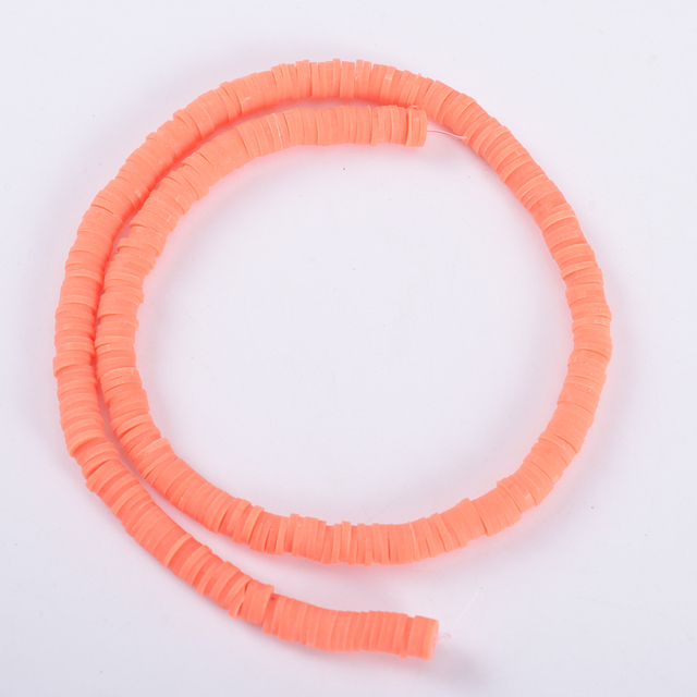 30 Colors 6mm Recyclable Polymer Clay Disc Spacer Beads Necklace Bracelet Handmade Loose Charms Beads For Jewelry Making