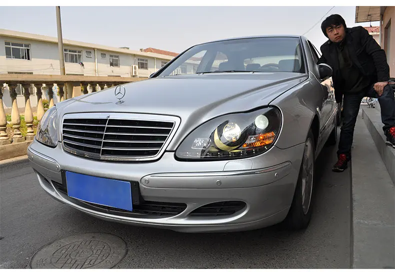 АКД Автомобиль Стайлинг фара для BENZ W220 фары 1999-2005 S320 S350 светодиодный фары DRL Ангел глаз Hid Биксеноновые авто аксессуары