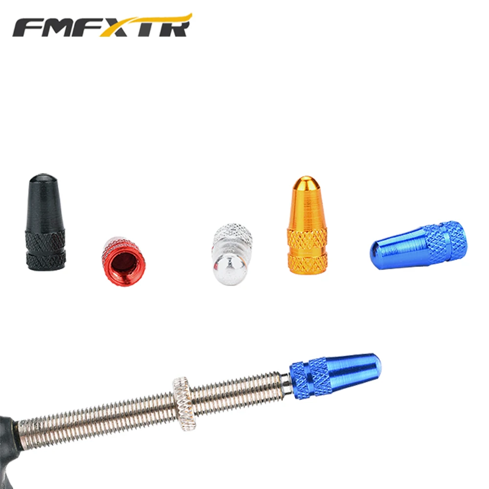 FMFXTR French gas valve hat road bike dead fly valve cap CNC aluminum alloy French gas nozzle dust cap metal