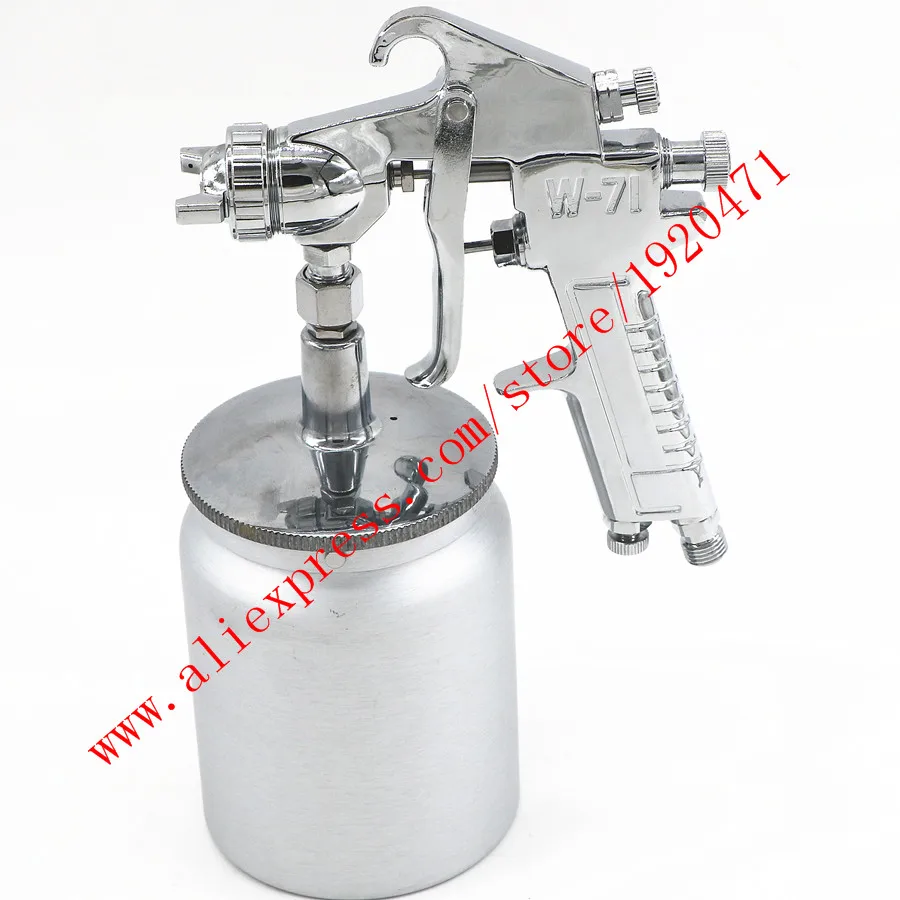 

Proffesional hvlp W-71 Spray Gun Suction Type W71 handle manual paint spray gun 1.0/1.3/1.5/1.8mm 600ml(W-71-S) air sprayer