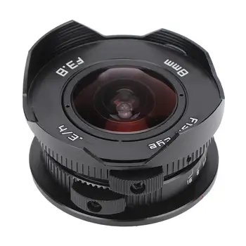 

8mm F3.8 180 Degree Wide Angle Fisheye Lens for Olympus M4/3 Mount Mirrorless Camera for EPM1 EPM2 EPM1 E-PL1 E-PL2 E-PL3 E-PL5