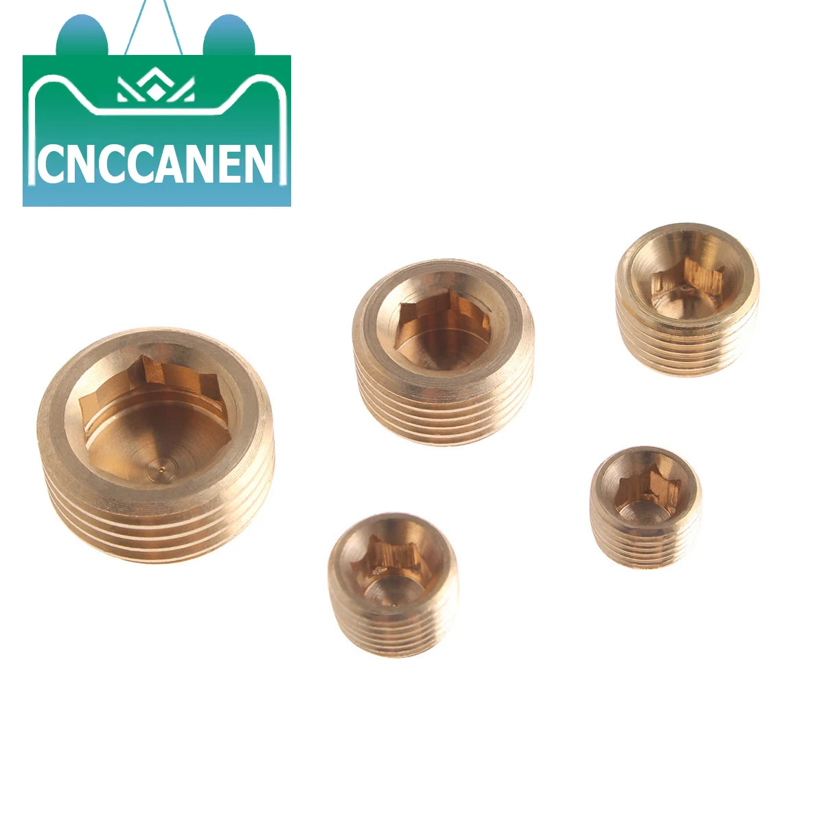 Brass 1/8" 1/4" 3/8" 1/2" NPT Brass Internal Hex Thread Socket Pipe Plug 
