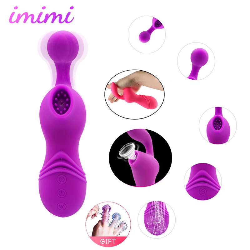 Womanizing Clit Sucker Vibrator Sex Toys for Women Tongue Vibrating Nipple Sucking on Blowjob Clitoris Stimulator Masturbator