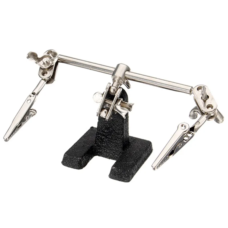 Beyondcity Magnetic Base Flexible Arm Welding tool third hand welding station clamp holder crocodile clip tool Mini Magnetic Base Holder Third Hand Tool Helping Hands Soldering Iron