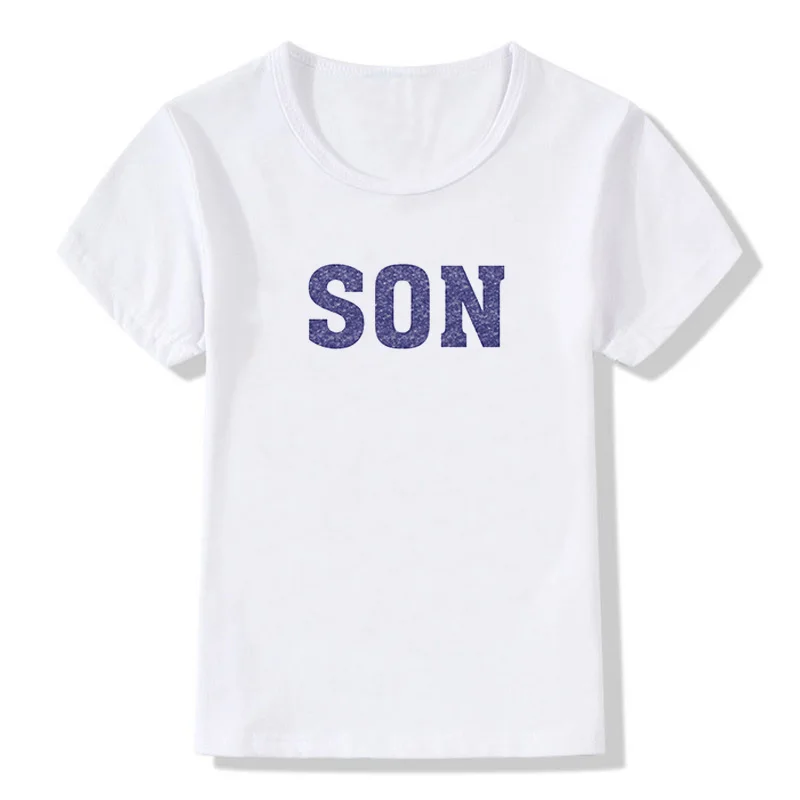 Bai ZSIIBO/детская футболка в европейском и американском стиле с короткими рукавами и круглым вырезом для мальчиков - Цвет: Bai