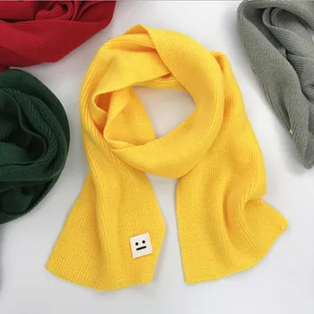 

Fashion Smile Children Knitted Warm Scarf Winter Keep Warm Girls Boys Scarves Knitwear Dropshipping Accessoires vêtements bébé#2