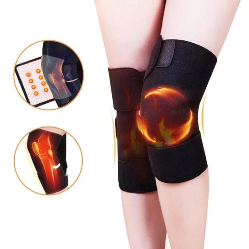 

1Pair Tourmaline Magnetic Self Heating Knee Pads Arthritis Knee Heater Orthopedic Therapy Joints Heal Protector Protective Belt
