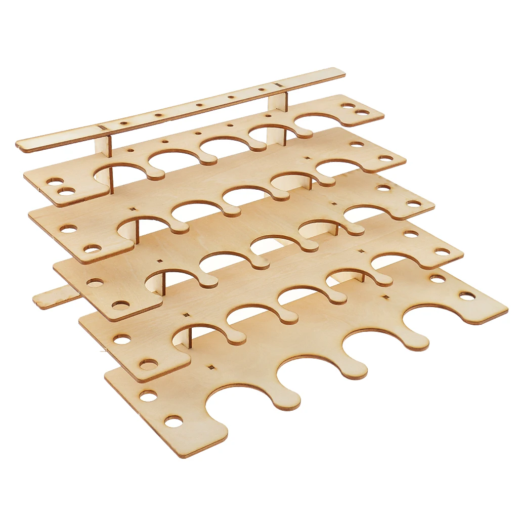Wooden Paint Bottles Rack Modular Organizer Brushes Holder Storage Tools Stand #1 | Игрушки и хобби