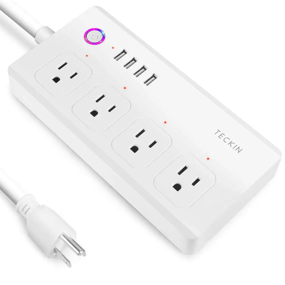 

New WiFi Power Strip Bar Plug Extension Cord Smart Socket for Alexa Google IFTTT