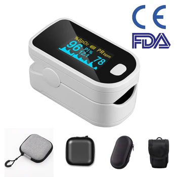 

Fast Shipping Fingertip Pulse Oximeter Finger Oxymeter Oximetro pulso OLED Oximeters SPO2 PR PI RR monitor with bag