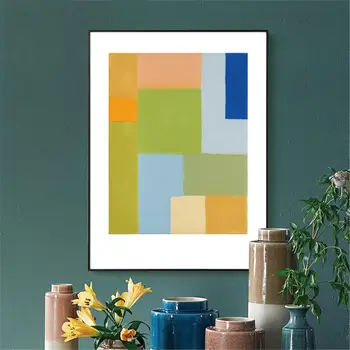 

Custom Poster Abstract Yellow And Grey#h Canvas Wall Art Picture Set Posters Home Decor Prints Abstract Prints for Room20-0923-7