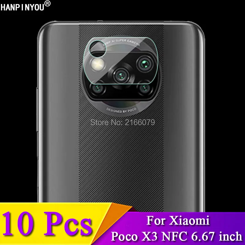 10 шт. для Xiaomi Poco X3 NFC 6 67 &quotЗащита от царапин прозрачная задняя камера защитная