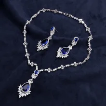 Feehow напрямую от производителя продажи стиль невесты набор из циркония изысканный AAA циркон ювелирные изделия комплект из двух предметов