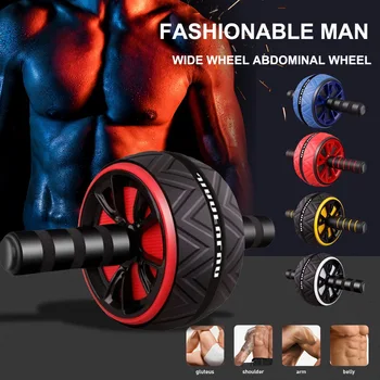 

Hot ABS Abdominal Roller Exercise Wheel Mute Roller Arms Back Belly Core Trainer Body Shape Training Supplies Fitness Equipment