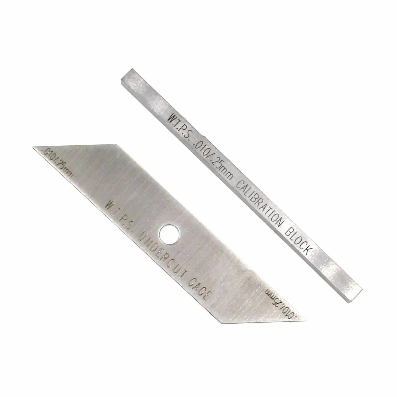 

Welding Gauge Inspection Two-piece Rod Undercut Gage + Calibration Block